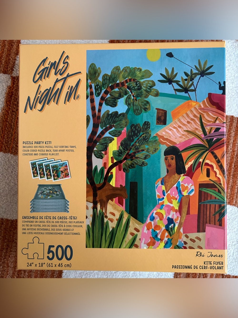 Playview KI Puzzles Girls Night In 500 Pc Jigsaw Puzzle Party Kit